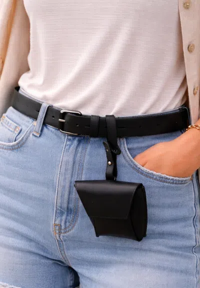 Pdr Women's Belt  With Bag In Black