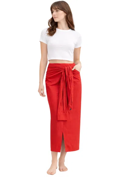 Pdr Women's Skirt  Apparently In Red