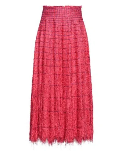 Pé De Chumbo Pe' De Chumbo Woman Maxi Skirt Red Size M Viscose, Cotton
