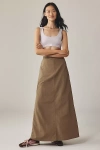 P.e Nation A-line Maxi Skirt In Brown