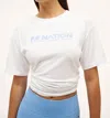 P.e Nation Aero Short Sleeve Tee In White/blue In White