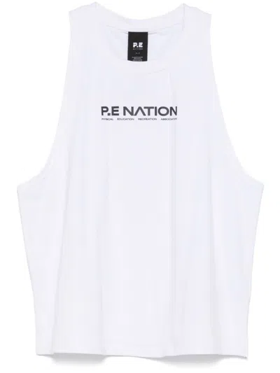 P.e Nation Aero Tank Top In White