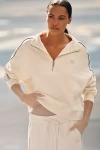 P.e Nation Align Zip Neck Sweatshirt In Neutral