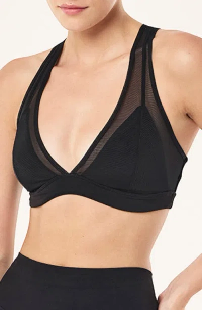 P.e Nation All Out Mesh Sports Bra In Black