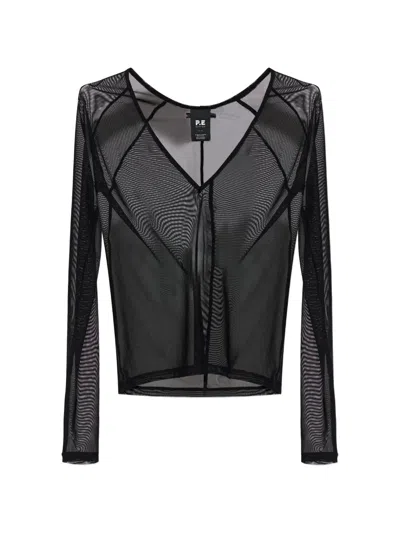P.e Nation All Out Mesh Top In Black