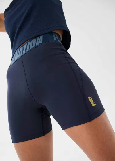 P.e Nation Backcheck Short In Midnight Navy In Blue