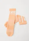 P.e Nation Backline Socks In Pastel Peach In Multi