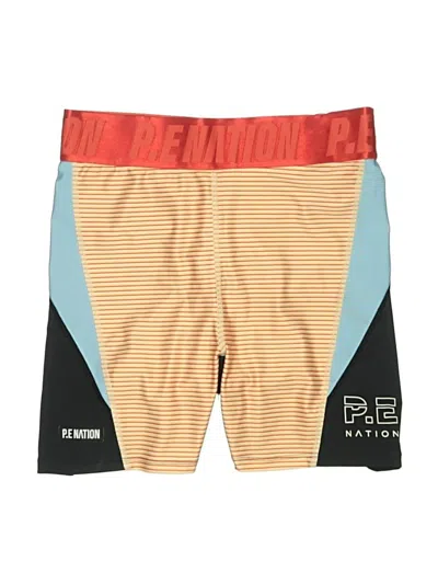 Pre-owned P.e Nation Board Shorts In Yellow