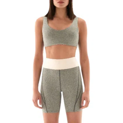 P.e Nation Camino Biker Short In Grey Marled In Multi