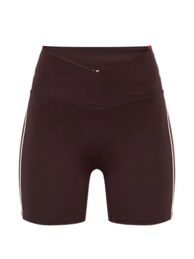 P.e Nation Clarity Crossover Shorts In Brown