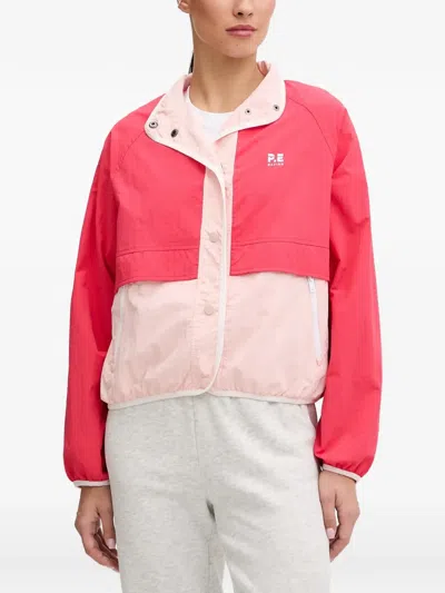 P.e Nation Colour-block Logo-print Jacket In Multi