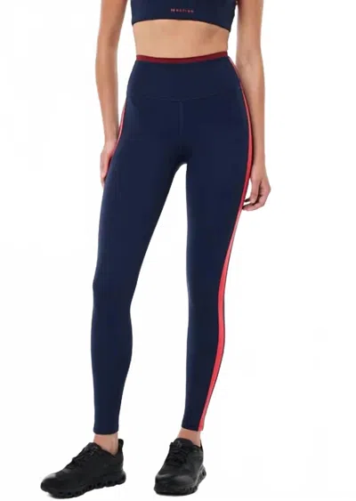 P.e Nation Convex Full Length Leggings In Dark Navy In Blue