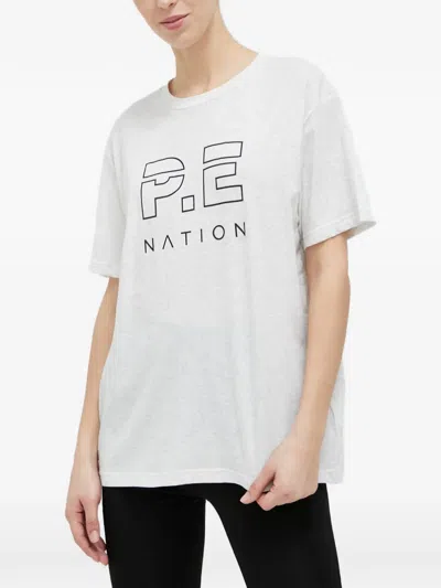 P.e Nation Cotton T-shirt In White