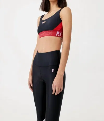 P.e Nation Courtside Sports Bra In Black