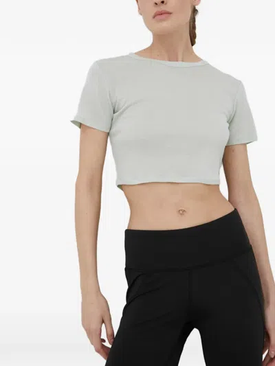 P.e Nation Cut-out Cropped T-shirt In Green