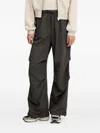 P.e Nation Discovery Drawstring-waist Trousers In Black