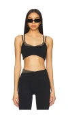P.e Nation Distortion Sports Bra In Black & Tarmac