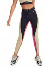 P.e Nation Double Team Legging In Olive Gray In Multi