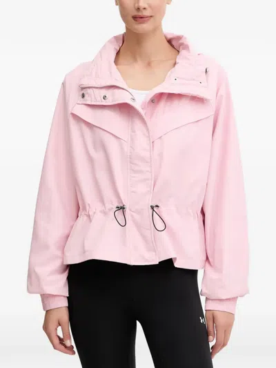 P.e Nation Drawstring Hooded Jacket In Pink