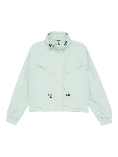 P.e Nation Drawstring-waist Funnel-neck Jacket In Green