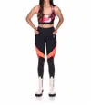 P.e Nation Fluid Sports Bra In Print In Multi