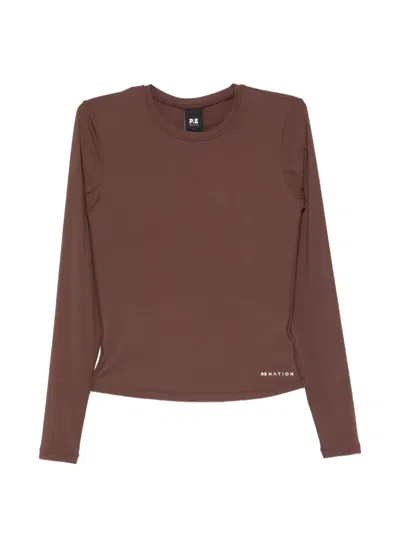 P.e Nation Foundation Long-sleeve Top In Brown