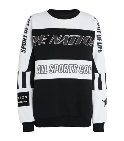P.e Nation Graphic Track Record Sweatshirt In Black