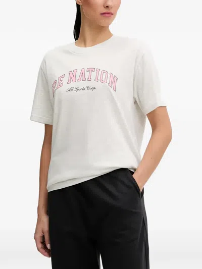 P.e Nation Heritage Logo-detail T-shirt In White
