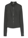 P.e Nation High-neck Zip-front Jacket In Brown