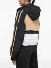 P.e Nation Hooded Striped Jacket In Black