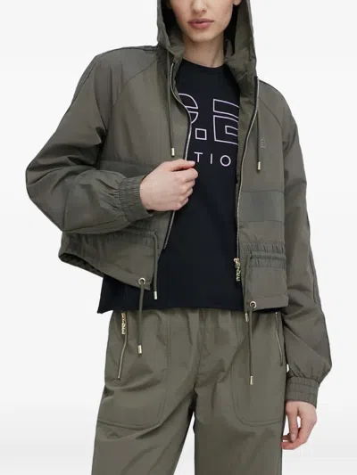 P.e Nation Hooded Zip Jacket In Green