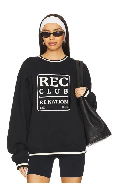 P.e Nation Icon Sweatshirt In Black/white