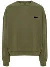 P.e Nation Kickout Logo-patch Sweatshirt In Green