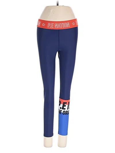 Pre-owned P.e Nation Leggings In Blue