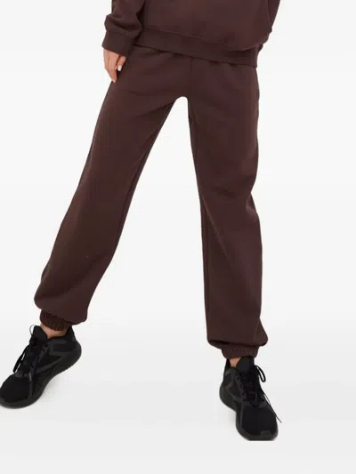 P.e Nation Logo-embroidered Sweatpants In Brown