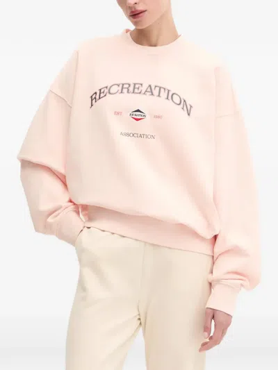 P.e Nation Logo-graphic Sweatshirt In Pink