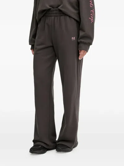 P.e Nation Logo-detail Track Pants In Brown