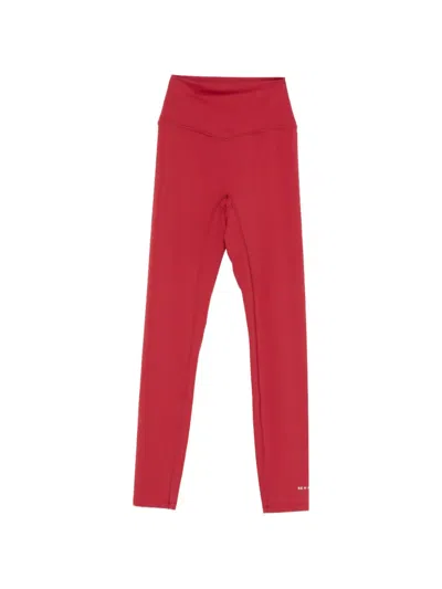 P.e Nation Logo-print Leggings In Red
