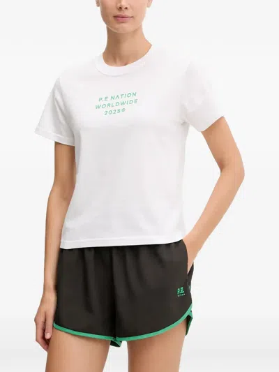 P.e Nation Logo-print T-shirt In White