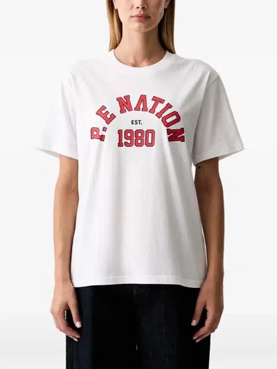 P.e Nation T-shirt Mit Logo-print In White