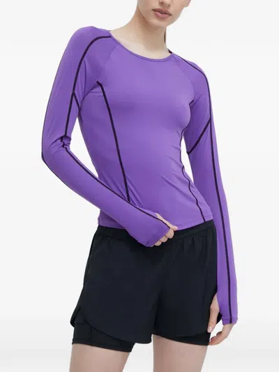 P.e Nation Long-sleeve Cutout Top In Purple