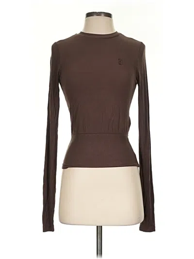 Pre-owned P.e Nation Long Sleeve T-shirt In Brown