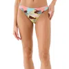 P.e Nation Longitude Reversible Bikini Bottoms In Camo Print In Multi