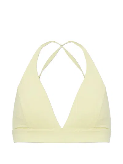 P.e Nation Lumen Sports Bra In Yellow