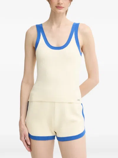 P.e Nation Odyssey Knitted Tank Top In Neutral