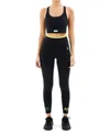 P.e Nation Orbital Legging In Charcoal In Pink