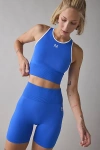 P.e Nation P. E. Nation P. E Nation Royal Blue Restore Seamless Crop Tank Top In Sapphire, Women's At Urban Out In Blue