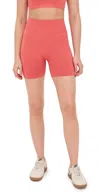 P.e Nation P. E Nation Restore Seamless 5 Bike Shorts Brick Red In Brick Red