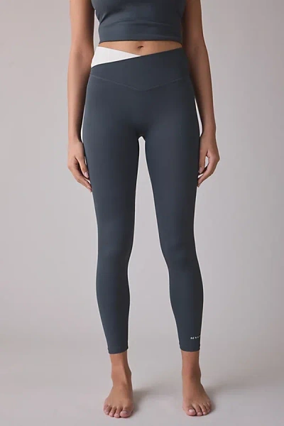 P.e Nation P. E Nation Wander Asphalt Crisscross Waistband Full Length Leggings In Asphalt, Women's At Urban Ou In Blue