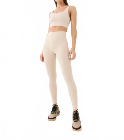 P.e Nation Phased Legging In Warm Grey Marl In Neutral